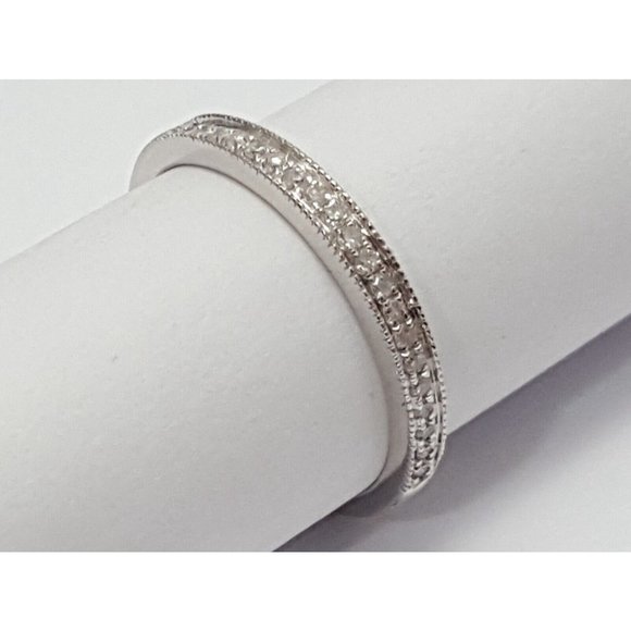 SOLD Unique Designer Diamond Wedding Ring Band - Size 5 - Picture 5 of 10